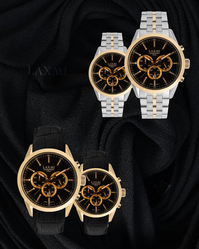 ساعت مچی لاکسمی ست وتک سه موتوره کرنوگراف اورجینال 8543