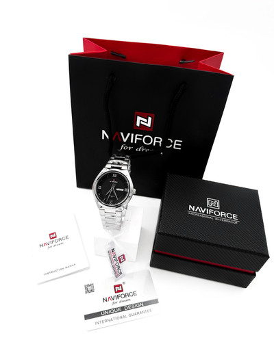 ساعت نوی فورس مردانه دوتقویم بند استیل