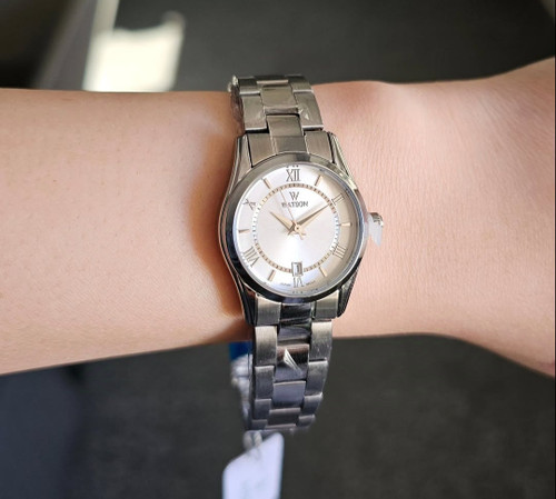 ساعت واتسون زنانه کلاسیک ظریف بند استیل