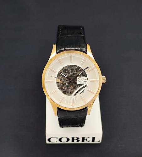 ساعت مچی کوبل مردانه اتوماتیک بند چرمی اورجینال