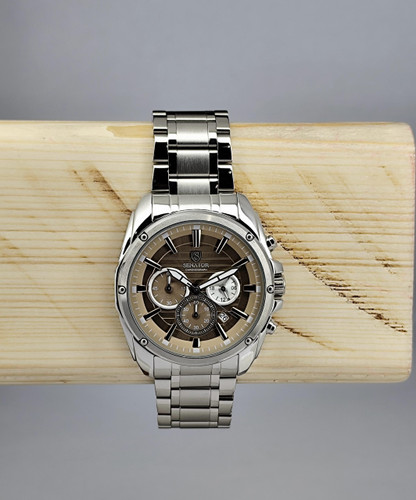 ساعت سناتور مردانه سه موتوره کرنوگراف اورجینال فول استیل