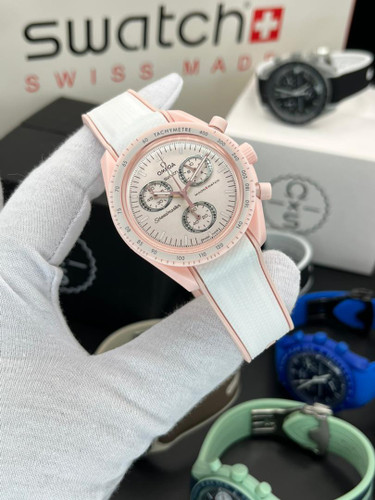 امگا سواچ اسپورت بند پیو با قفل ضامن دار