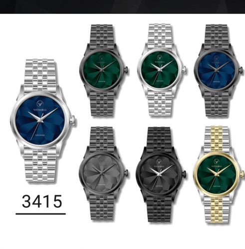 زنانه ویتوریا گرد صفحه الماسی 3415