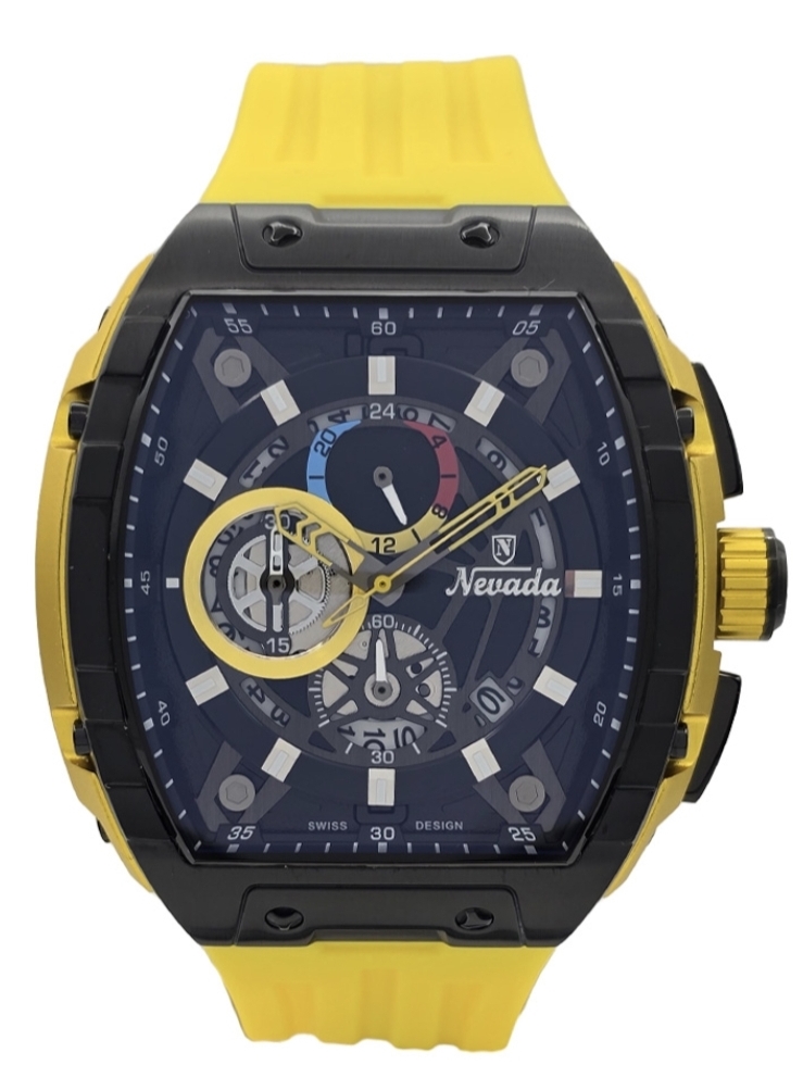 ساعت مچی مردانه نیوادا کرنوگراف بیضی بند رابر 0109