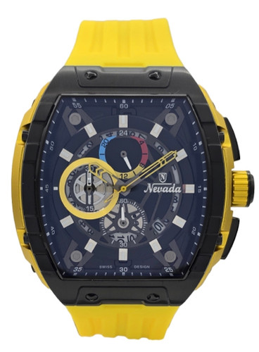 ساعت مچی مردانه نیوادا کرنوگراف بیضی بند رابر 0109