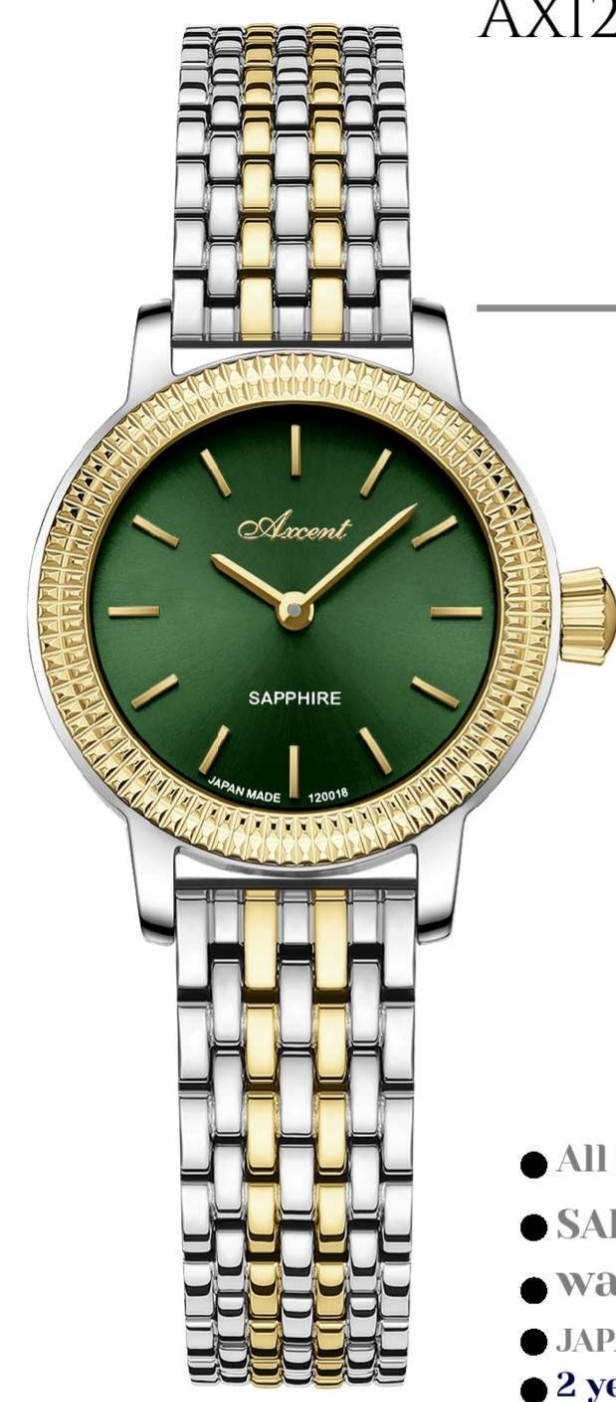 ساعت مچی زنانه اکسنت فول استیل دور نگین 120018L