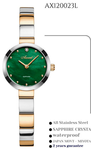 ساعت مچی زنانه اکسنت بند اجری جدید ظریف 120023