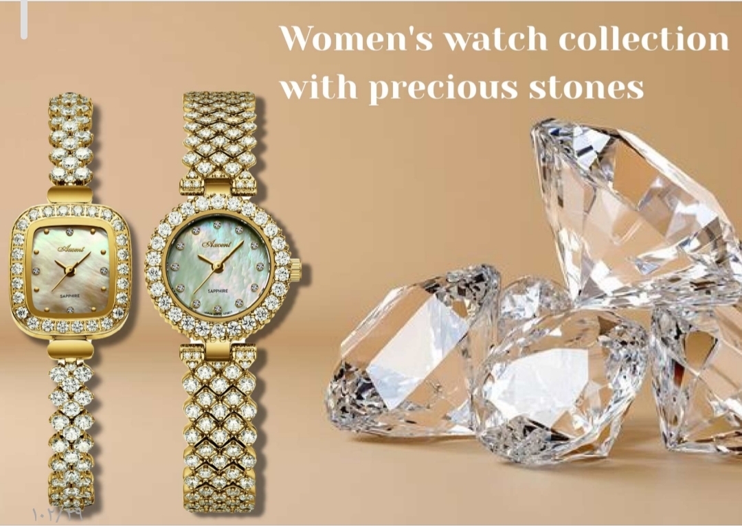 ساعت مچی زنانه اکسنت فول نگین ظریف اورجینال120027