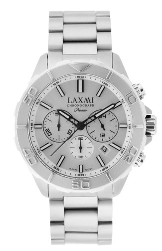 ساعت مچی لاکسمی مردانه کرنوگراف استیل صفحه سفید 8157