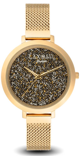 ساعت مچی لاکسمی زنانه بند حصیری داخل تمام نگین خاص 8076