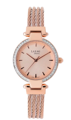ساعت مچی زنانه لاکسمی بند زنجیری دستبندی جدید 8109