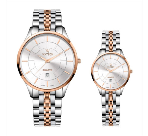 ساعت مچی ست و تک واتسون کلاسیک بند استیل 1183