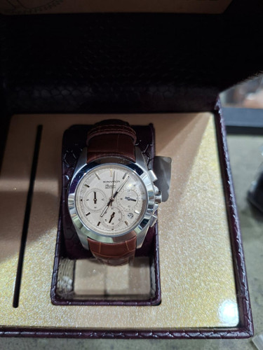 ساعت مچی زنانه رومانسون بند چرمی کرنوگراف سه موتوره اصلی