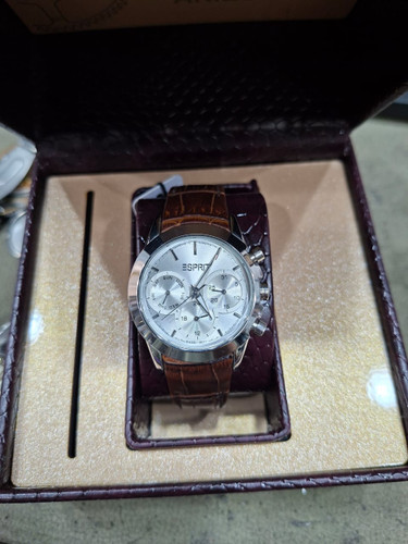 ساعت مچی زنانه اسپریت بند چرمی سه موتوره فول تایم