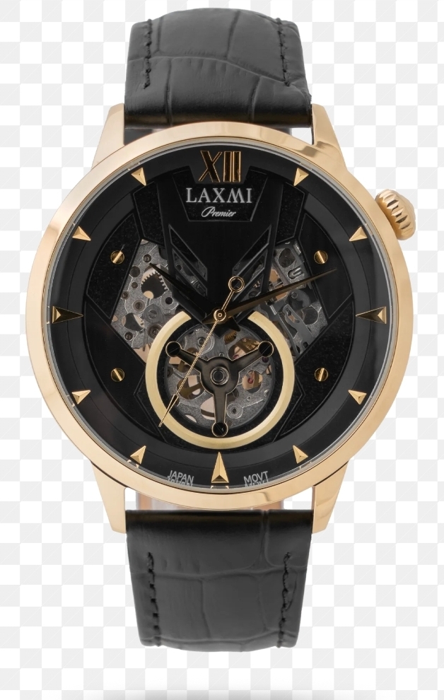 ساعت مچی لاکسمی مردانه اتوماتیک بند چرمی (بدون نیاز به باطری) کد 8801